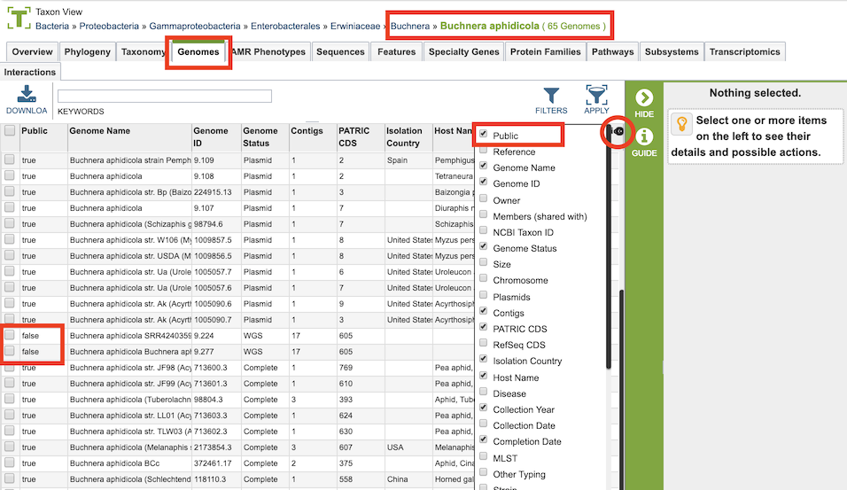 Public Field in Genome Metadata