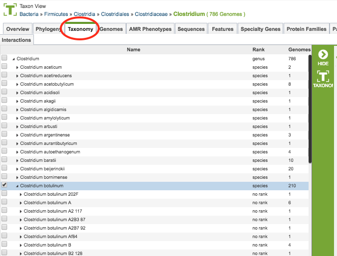 Taxonomy Viewer